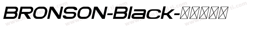 BRONSON-Black字体转换