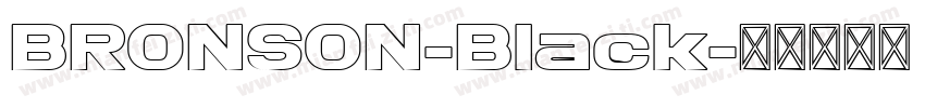 BRONSON-Black字体转换