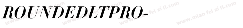 ROUNDEDLTPRO字体转换