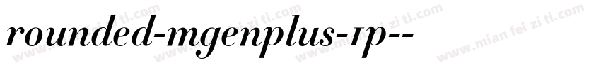 rounded-mgenplus-1p-字体转换