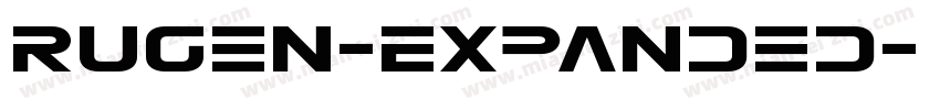 Rugen-Expanded字体转换