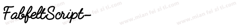 FabfeltScript字体转换