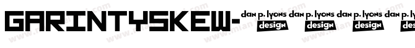 GarintySkew字体转换