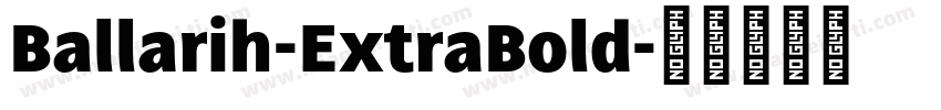 Ballarih-ExtraBold字体转换
