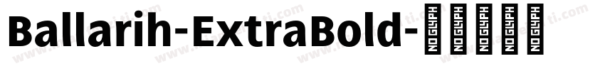 Ballarih-ExtraBold字体转换