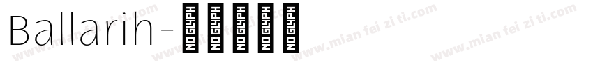 Ballarih字体转换