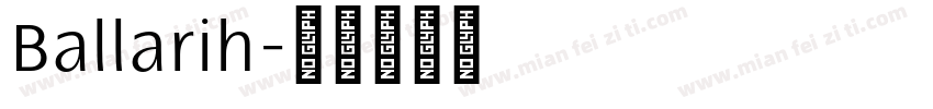 Ballarih字体转换