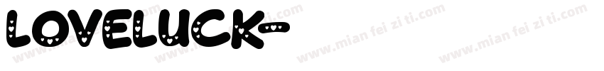 loveluck字体转换