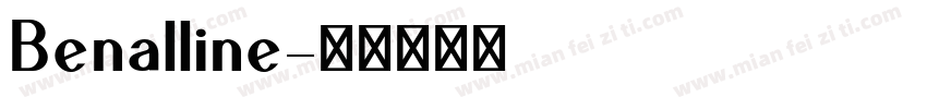 Benalline字体转换