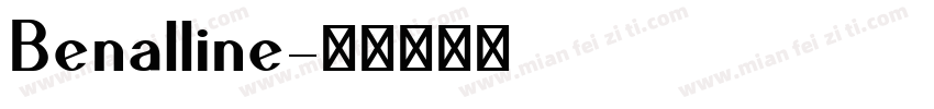 Benalline字体转换