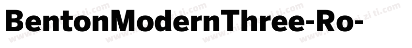 BentonModernThree-Ro字体转换