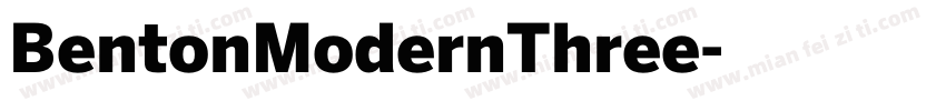 BentonModernThree字体转换