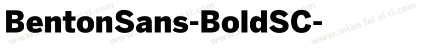 BentonSans-BoldSC字体转换
