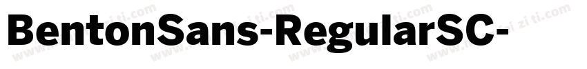 BentonSans-RegularSC字体转换