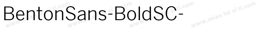 BentonSans-BoldSC字体转换