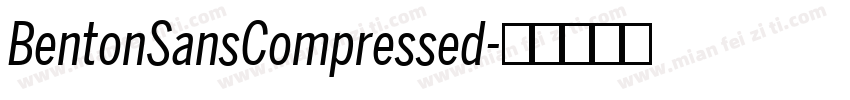 BentonSansCompressed字体转换