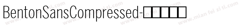 BentonSansCompressed字体转换