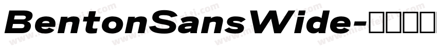 BentonSansWide字体转换