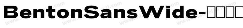 BentonSansWide字体转换