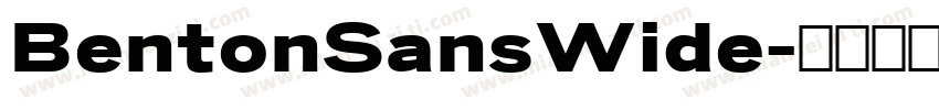 BentonSansWide字体转换