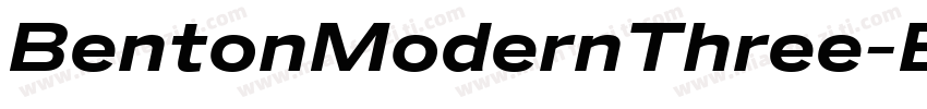 BentonModernThree-BoldItalic字体转换