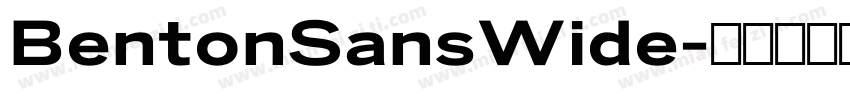 BentonSansWide字体转换
