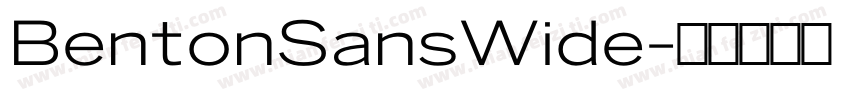 BentonSansWide字体转换