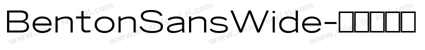 BentonSansWide字体转换