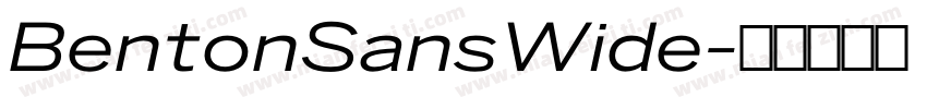 BentonSansWide字体转换