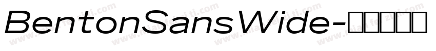 BentonSansWide字体转换