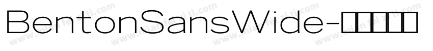 BentonSansWide字体转换