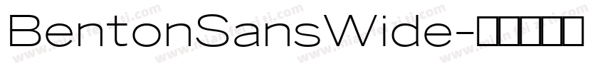 BentonSansWide字体转换