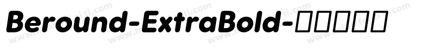 Beround-ExtraBold字体转换