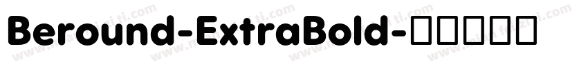 Beround-ExtraBold字体转换