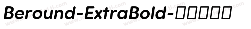 Beround-ExtraBold字体转换