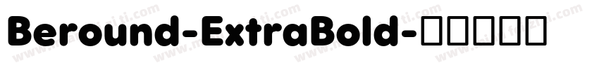 Beround-ExtraBold字体转换