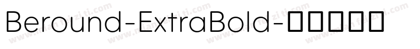Beround-ExtraBold字体转换