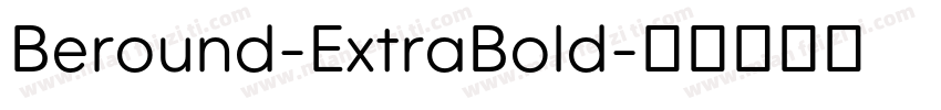 Beround-ExtraBold字体转换