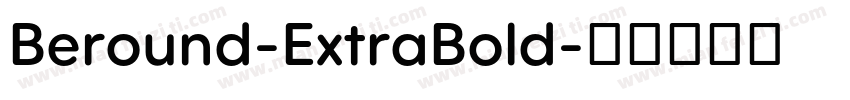 Beround-ExtraBold字体转换