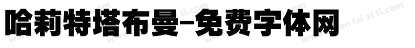 哈莉特塔布曼字体转换