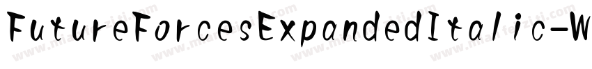 FutureForcesExpandedItalic-W3eG字体转换