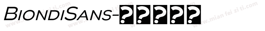 BiondiSans字体转换