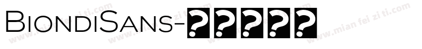 BiondiSans字体转换
