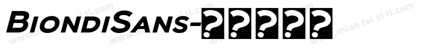 BiondiSans字体转换