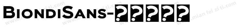 BiondiSans字体转换