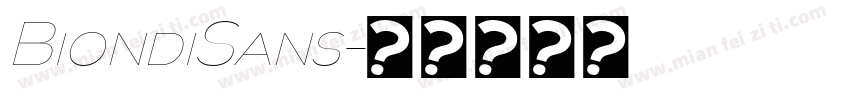 BiondiSans字体转换