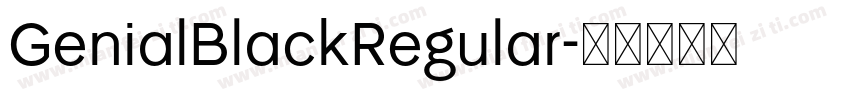 GenialBlackRegular字体转换