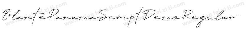 BlantePanamaScriptDemoRegular-1AaM字体转换