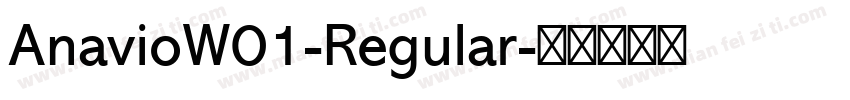 AnavioW01-Regular字体转换