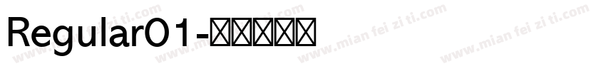 Regular01字体转换